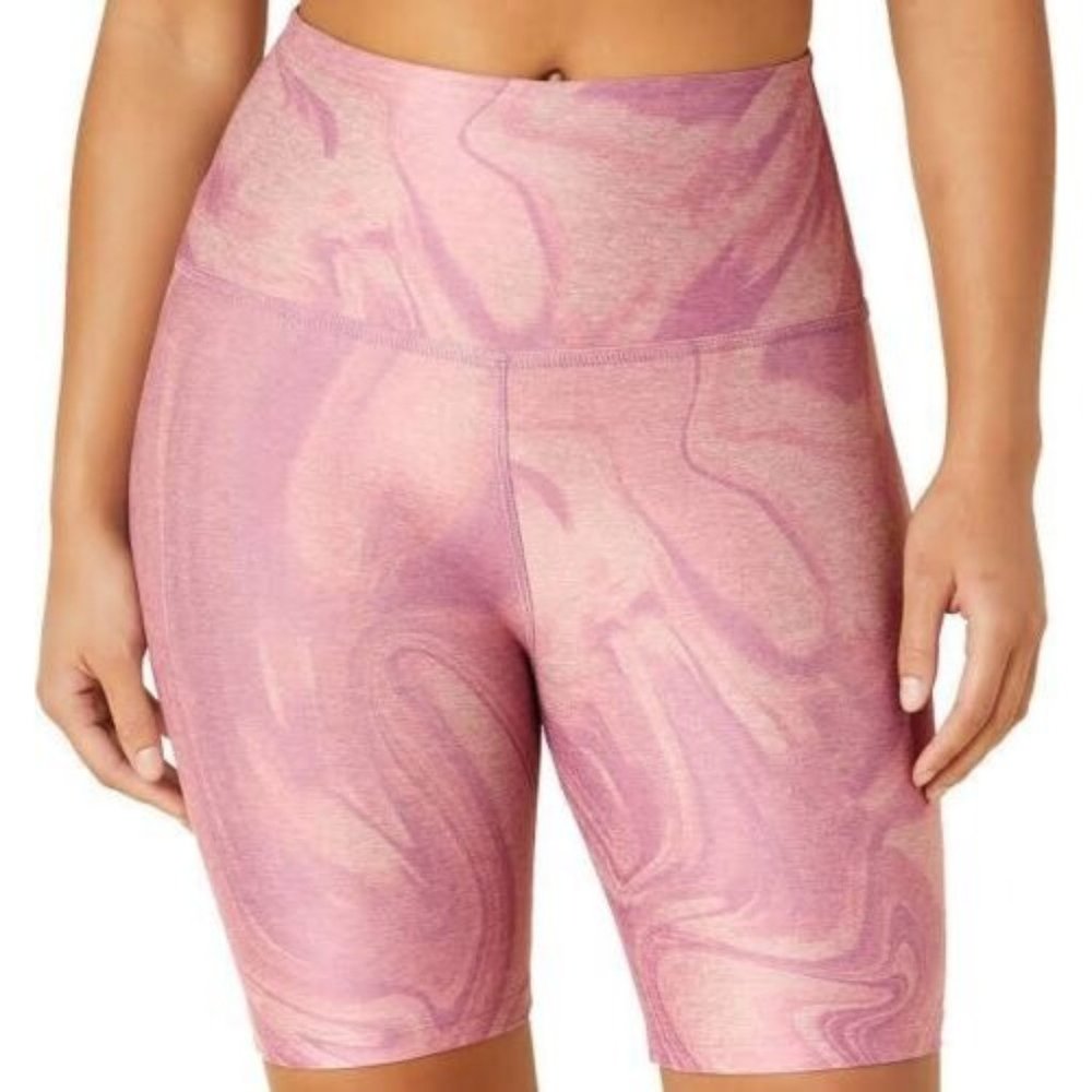 Women's Beyond Yoga Soft Mark‎ Shorts Size XS Purple Swirl PY5054 High Waist NEW
